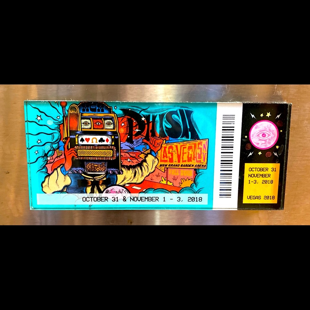 Phish magnet from Vegas run 2018 Kasvot Vaxt